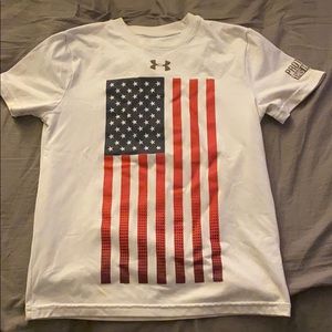 Under armour youth American flag shirt